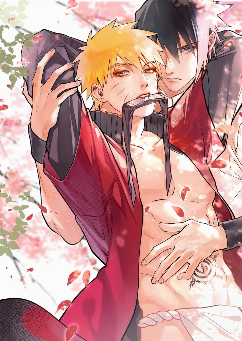 uzumaki naruto and uchiha sasuke (naruto) drawn by taichu_xu
