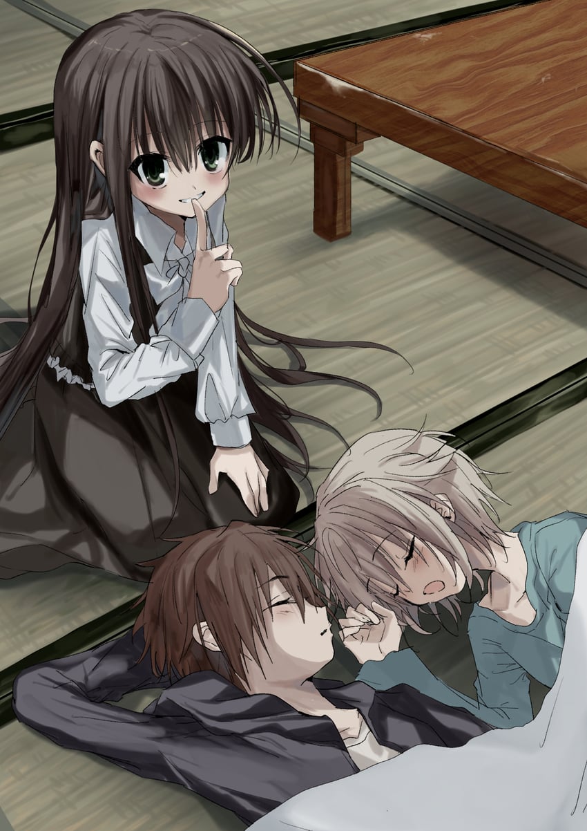 natsume ai, natsume kei, and kusanagi naoya (sakura no uta and 1 more) drawn by kasukasugom1