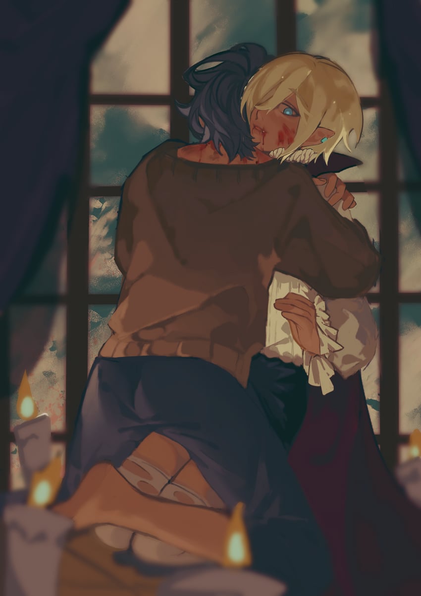 tenshouin eichi and aoba tsumugi (ensemble stars!) drawn by luofengji