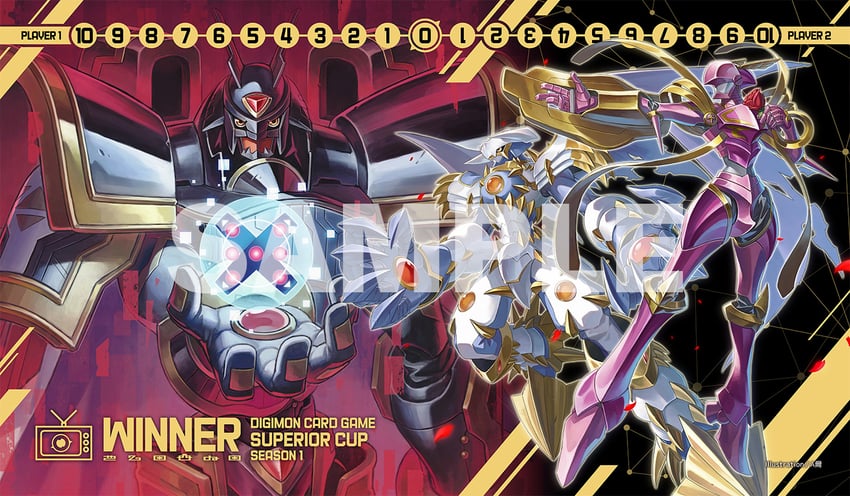 alphamon, lordknightmon, and dynasmon (digimon and 1 more) drawn by a-er_(akkij0358)