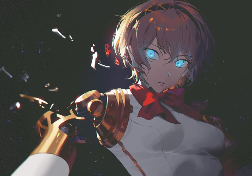 aigis (persona and 1 more) drawn by fajyobore