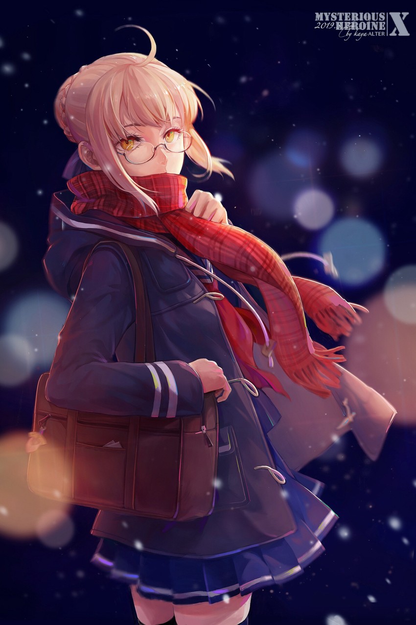artoria pendragon and mysterious heroine x alter (fate and 1 more) drawn by kaya_(liberty)