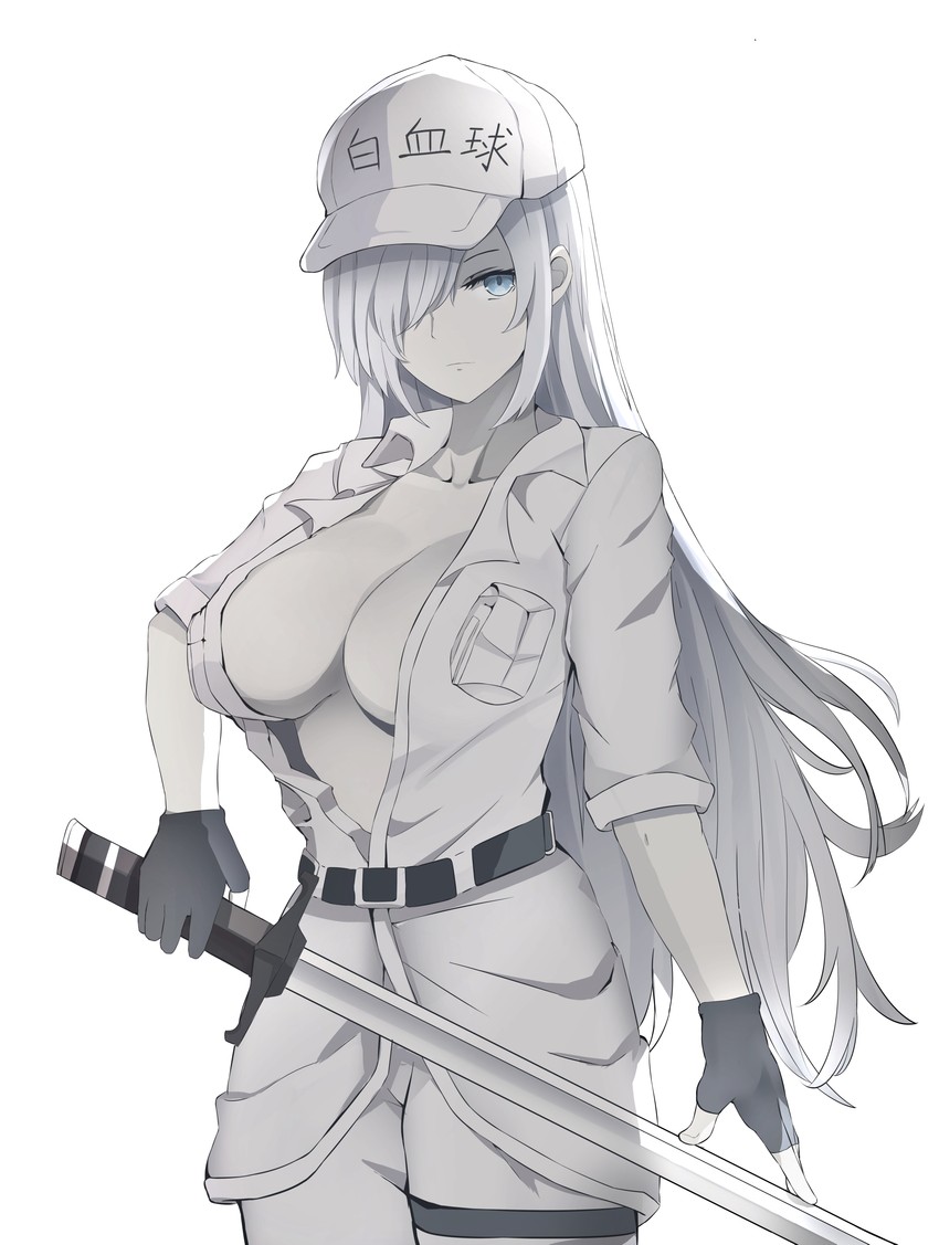 white blood cell and u-1196 (hataraku saibou and 1 more) drawn by jimmytwo1019