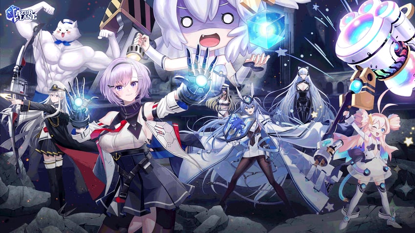 enterprise, new jersey, captain america, iron man, thor, and 11 more (azur lane and 3 more) drawn by ponsu_(ponzuxponzu)