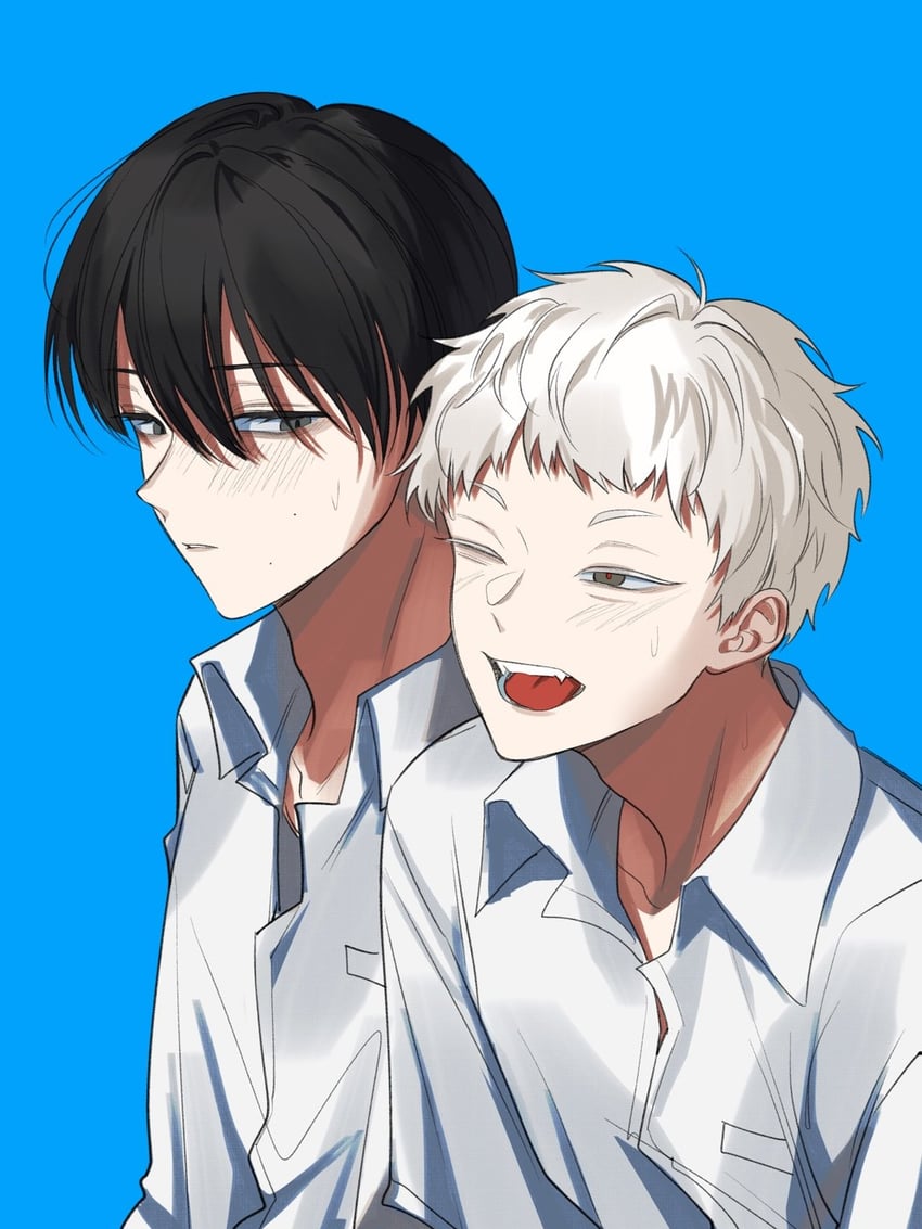 indou hikaru and tsujinaka yoshiki (hikaru ga shinda natsu) drawn by otxkx