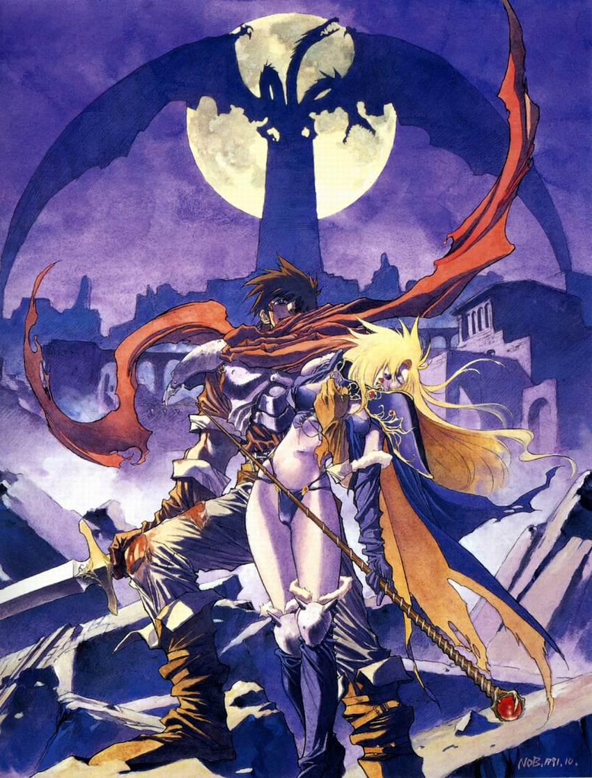 dela delon and ares toraernos (brandish) drawn by yuuki_nobuteru