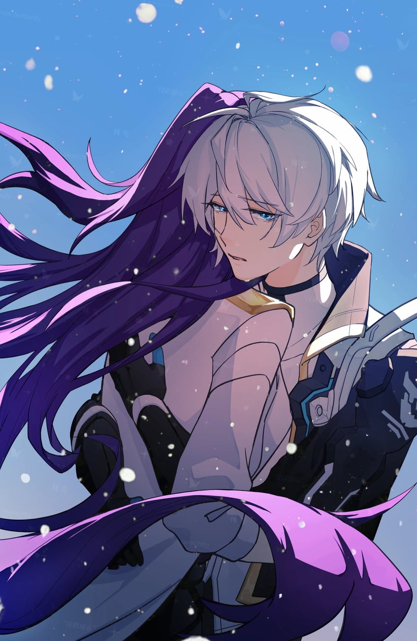 kevin kaslana and mei (honkai and 1 more) drawn by bu_rang_wo_kanjian_duijia