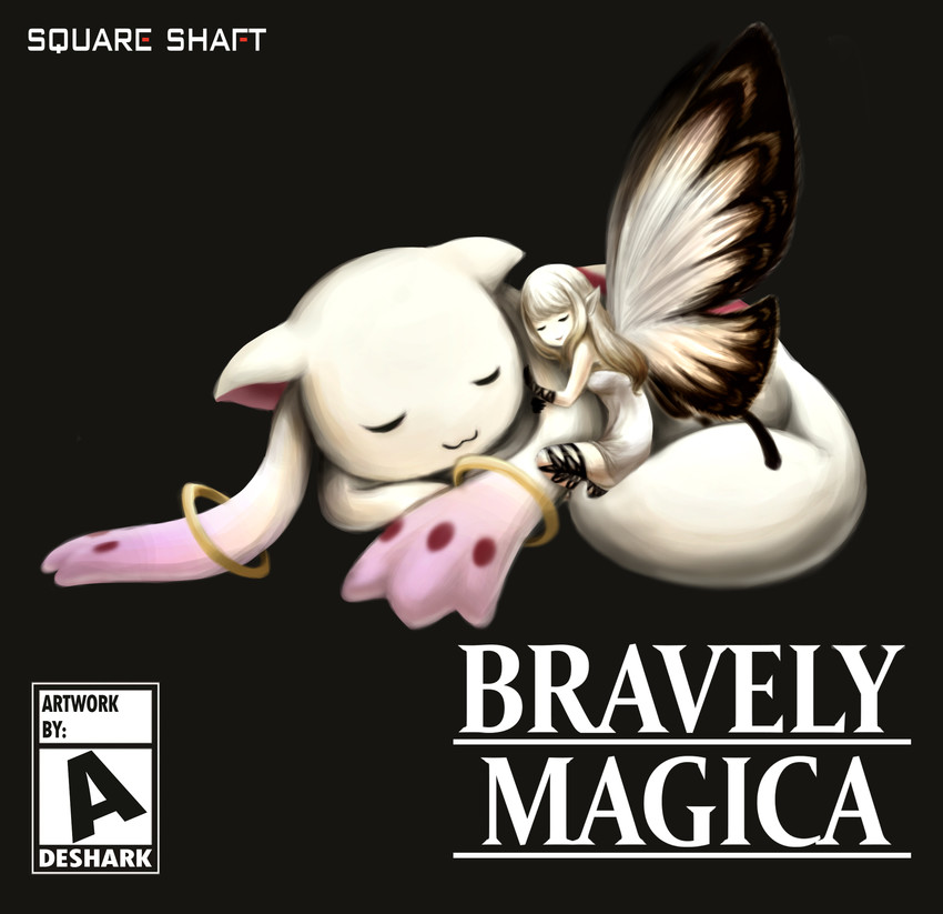 kyubey and airy (mahou shoujo madoka magica and 3 more) drawn by adesa
