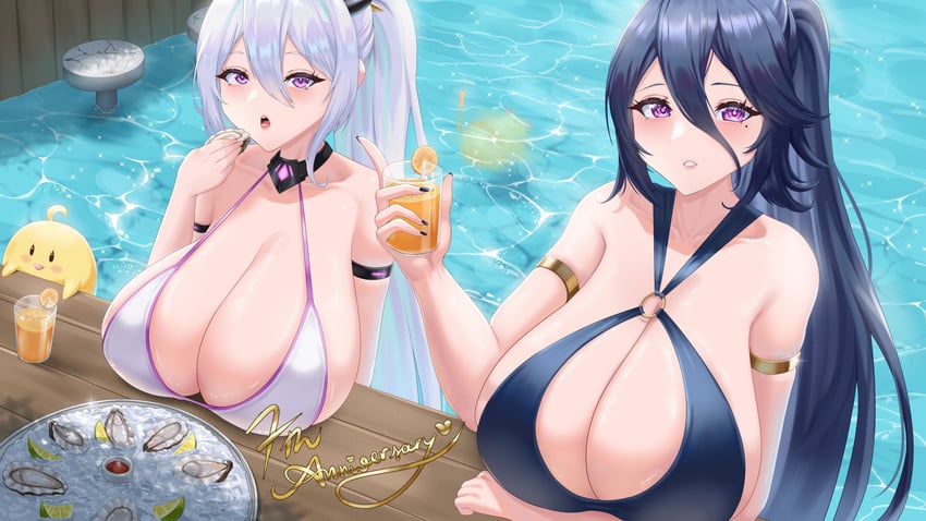 manjuu, kearsarge, and kansas (azur lane) drawn by mumei99