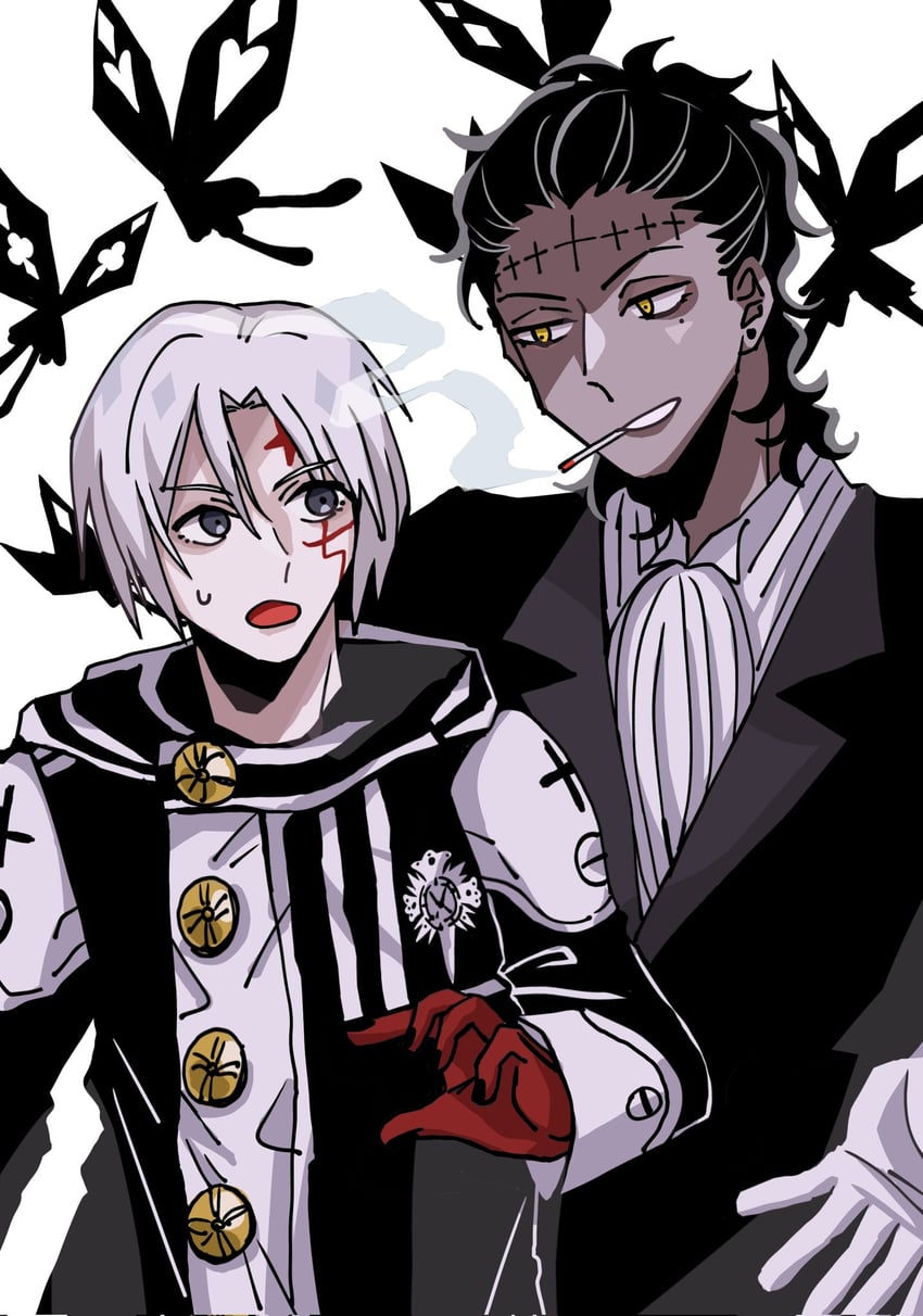 allen walker and tyki mikk (d.gray-man) drawn by raia_(pomq_1357)
