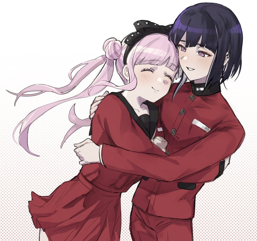 tsukumo kako and tsukumo ima (the hundred line -last defense academy-) drawn by tencryingemojis