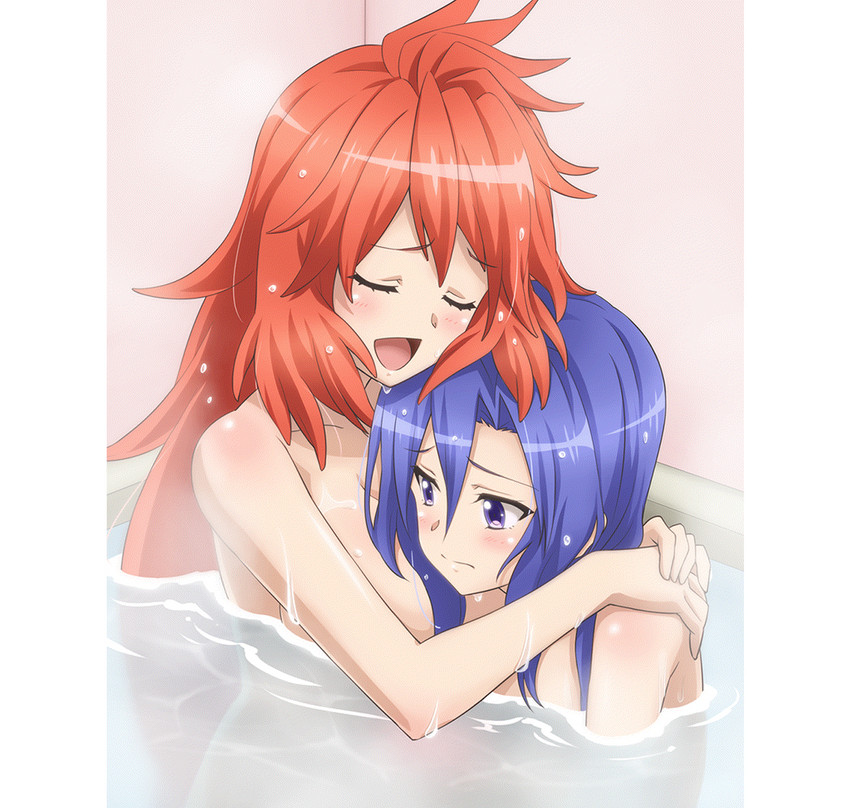kazanari tsubasa and amou kanade (senki zesshou symphogear and 1 more)