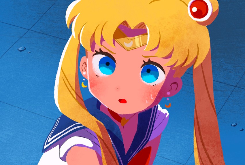 tsukino usagi and sailor moon (bishoujo senshi sailor moon and 1 more) drawn by iroidori4422