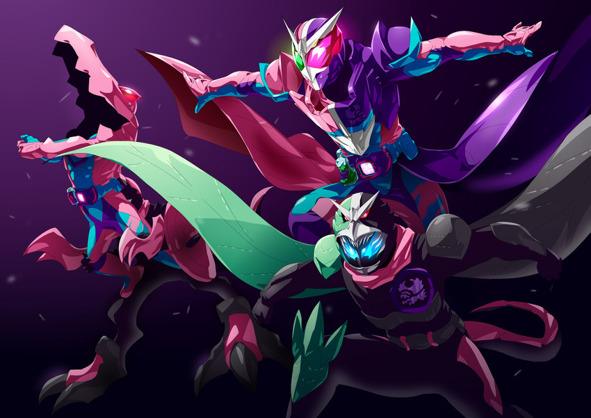 kamen rider revi and kamen rider vice (kamen rider and 1 more) drawn by otokamu