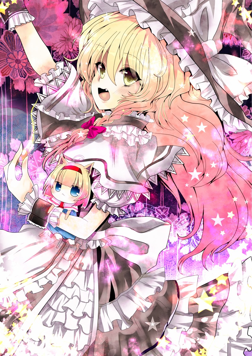 kirisame marisa and alice margatroid (touhou) drawn by kurekore