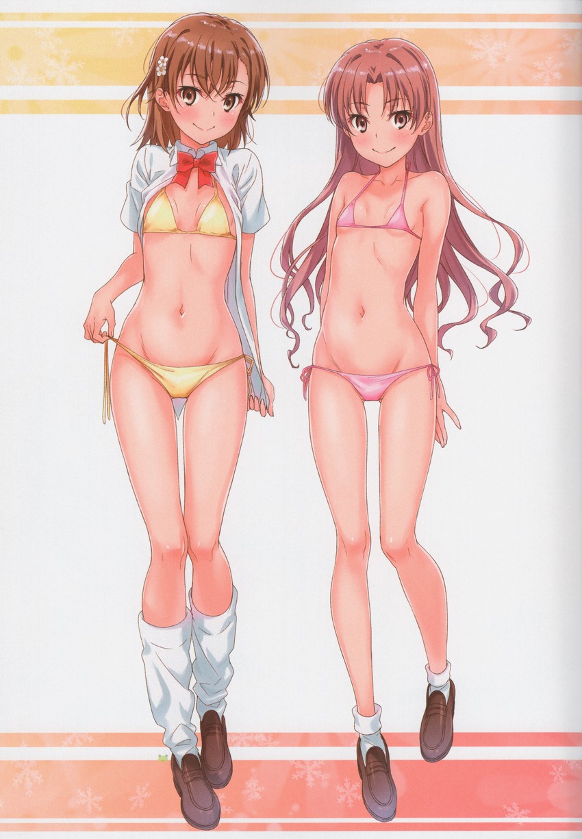 misaka mikoto and shirai kuroko (toaru majutsu no index and 1 more) drawn by isshi_pyuma