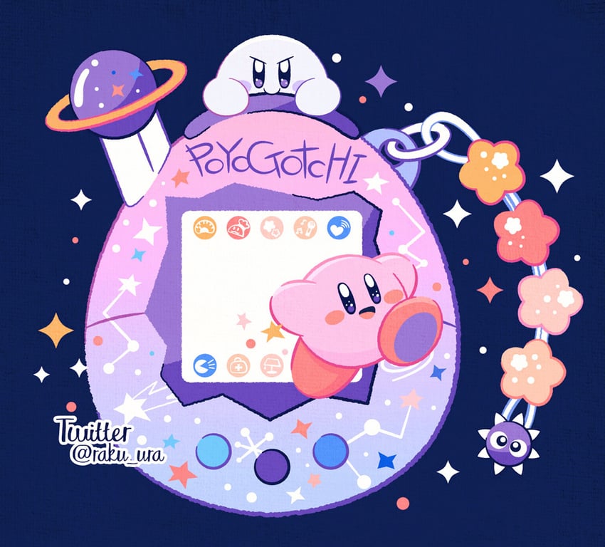 kirby (kirby and 2 more) drawn by raku_ura