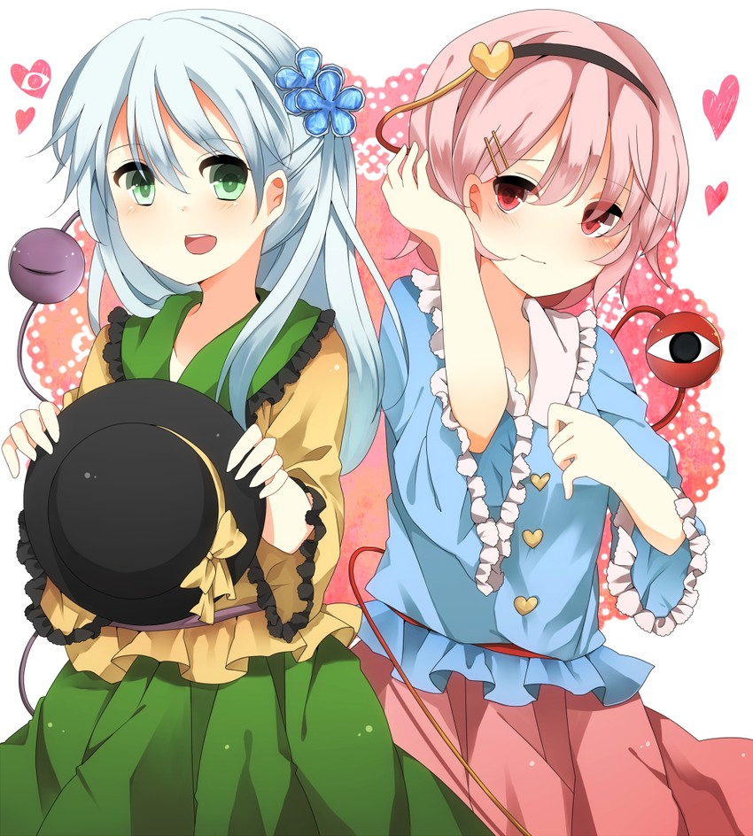 komeiji koishi and komeiji satori (touhou) drawn by hyouka_(rat_hut)