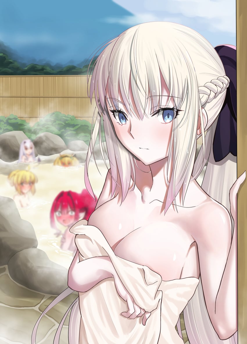 artoria pendragon, baobhan sith, morgan le fay, artoria caster, melusine, and 1 more (fate and 1 more) drawn by longdq3008