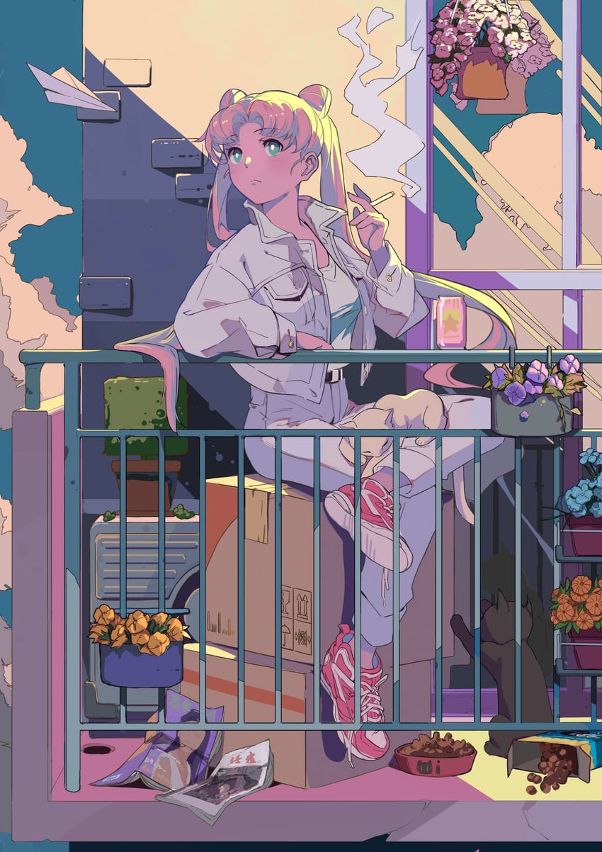 tsukino usagi (bishoujo senshi sailor moon) drawn by huanxiang_zhu_ren