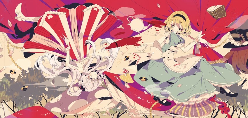alice margatroid and shinki (touhou and 2 more) drawn by shikimi_(yurakuru)
