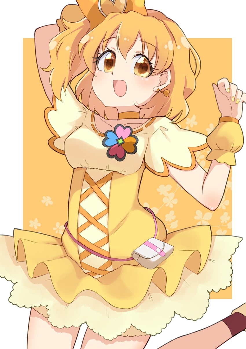 yamabuki inori and cure pine (precure and 1 more) drawn by toon_(noin)
