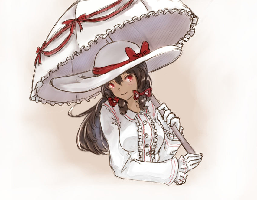 hakurei reimu and reimu scarlet (touhou) drawn by riku_hamano