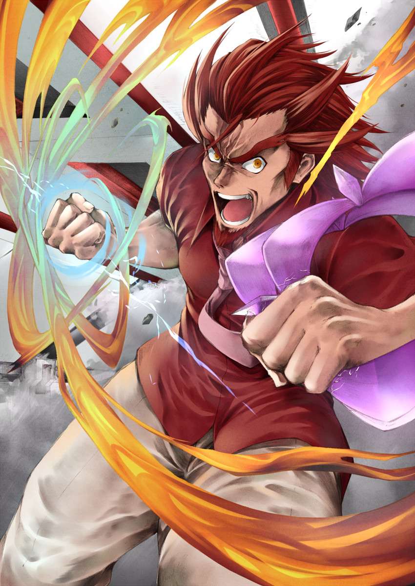 kazanari genjuurou (senki zesshou symphogear) drawn by judo_fuu