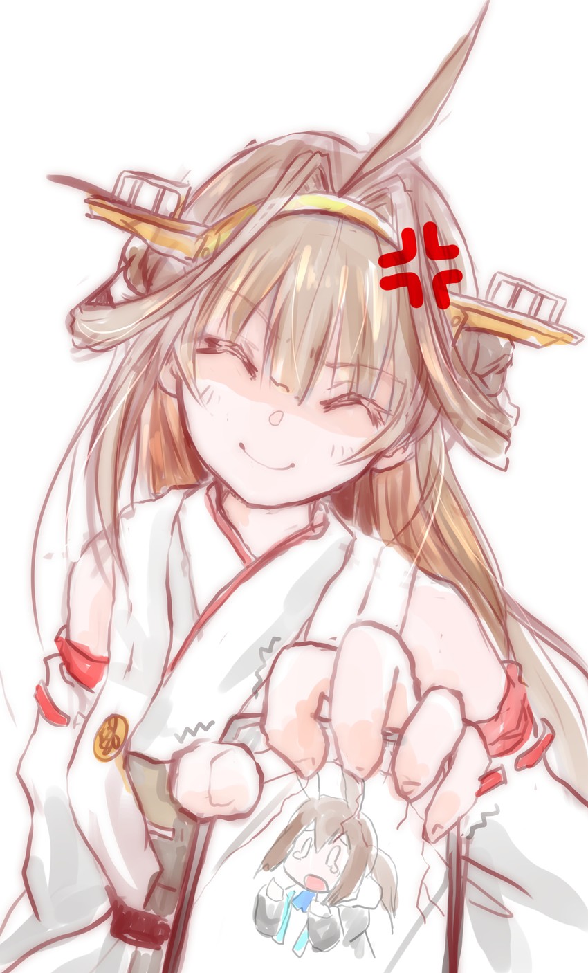 kongou and amiya (kantai collection and 1 more) drawn by chicken99