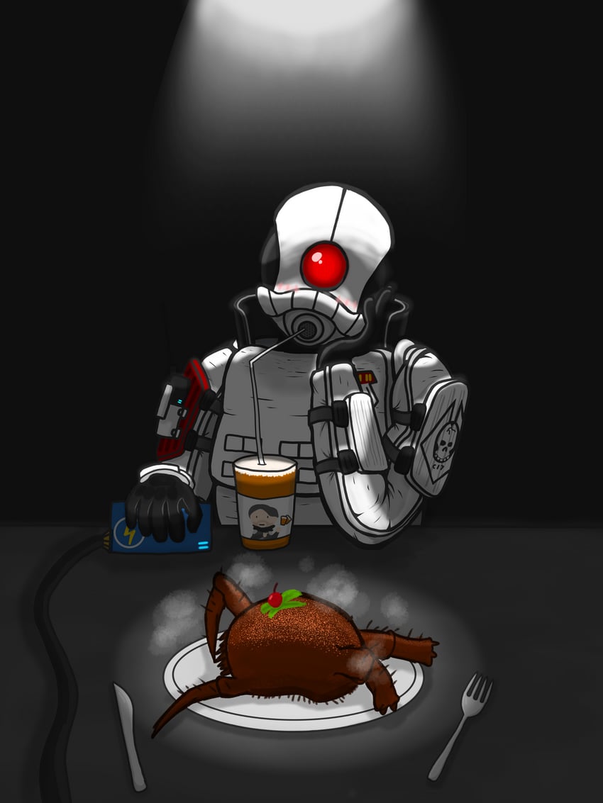 headcrab and combine elite (half-life and 1 more) drawn by miao_miao_mao_miao_miao_fr