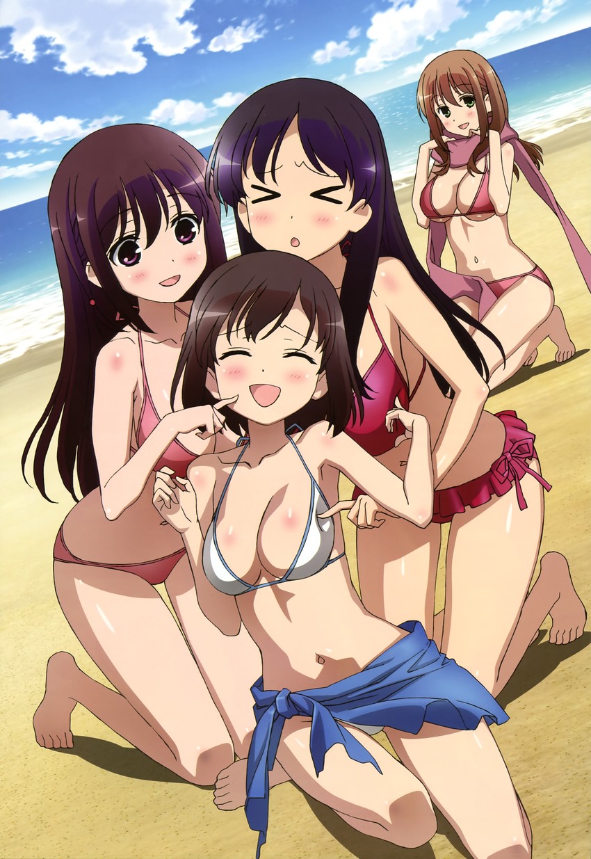 matsumi kuro, matsumi yuu, onjouji toki, and shimizudani ryuuka (saki and 2 more) drawn by sasaki_masakatsu