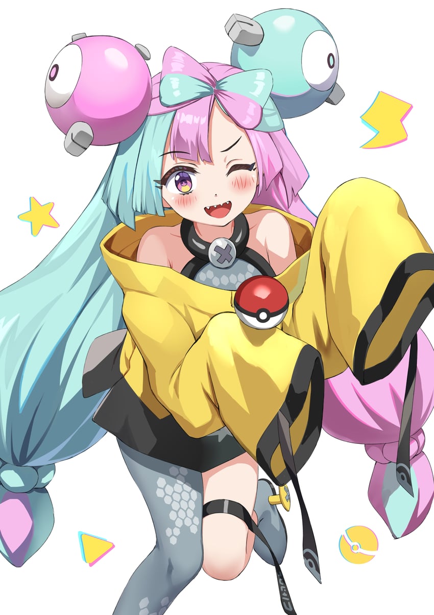 iono (pokemon and 1 more) drawn by nedia_(nedia_region)