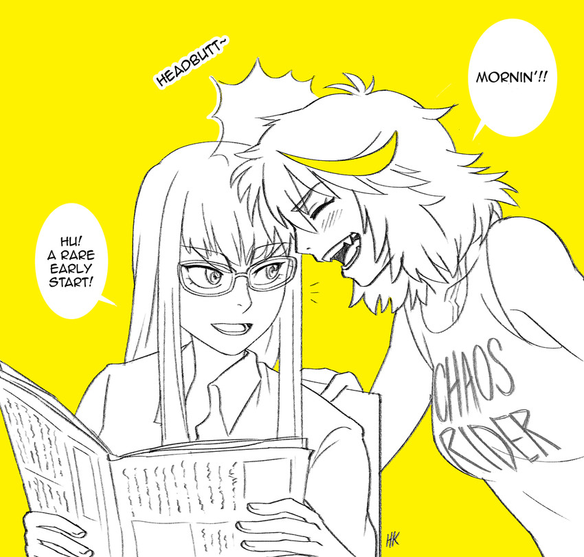 matoi ryuuko and kiryuuin satsuki (kill la kill) drawn by herokick