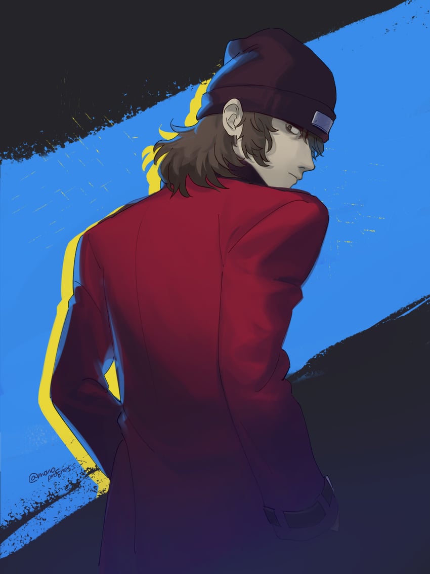 aragaki shinjirou (persona and 1 more) drawn by mono_progress