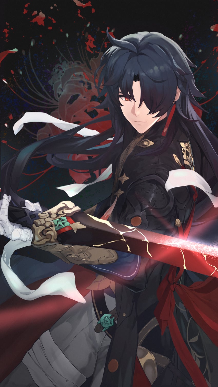 blade (honkai and 1 more) drawn by nyu_aro