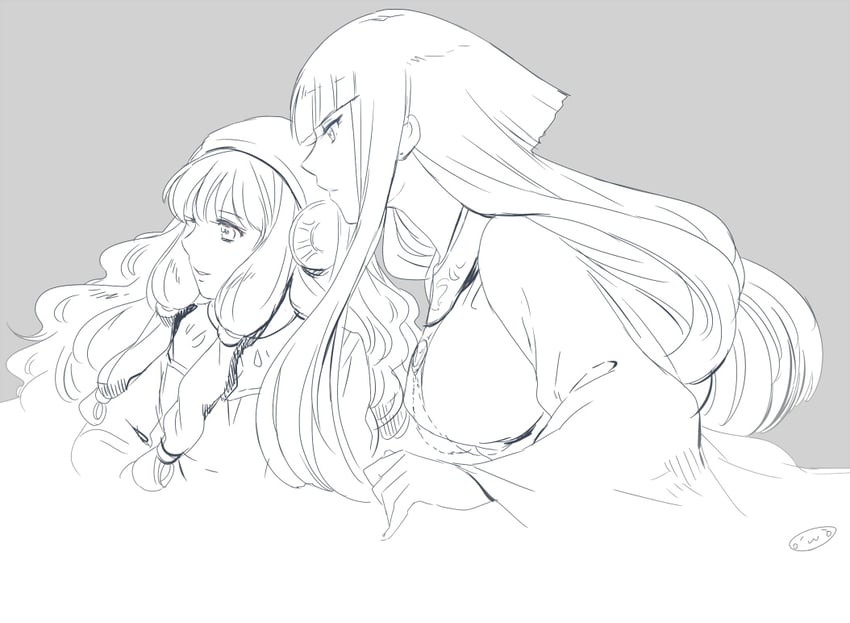 polaris hilda and freya (saint seiya) drawn by mizuhara_aki