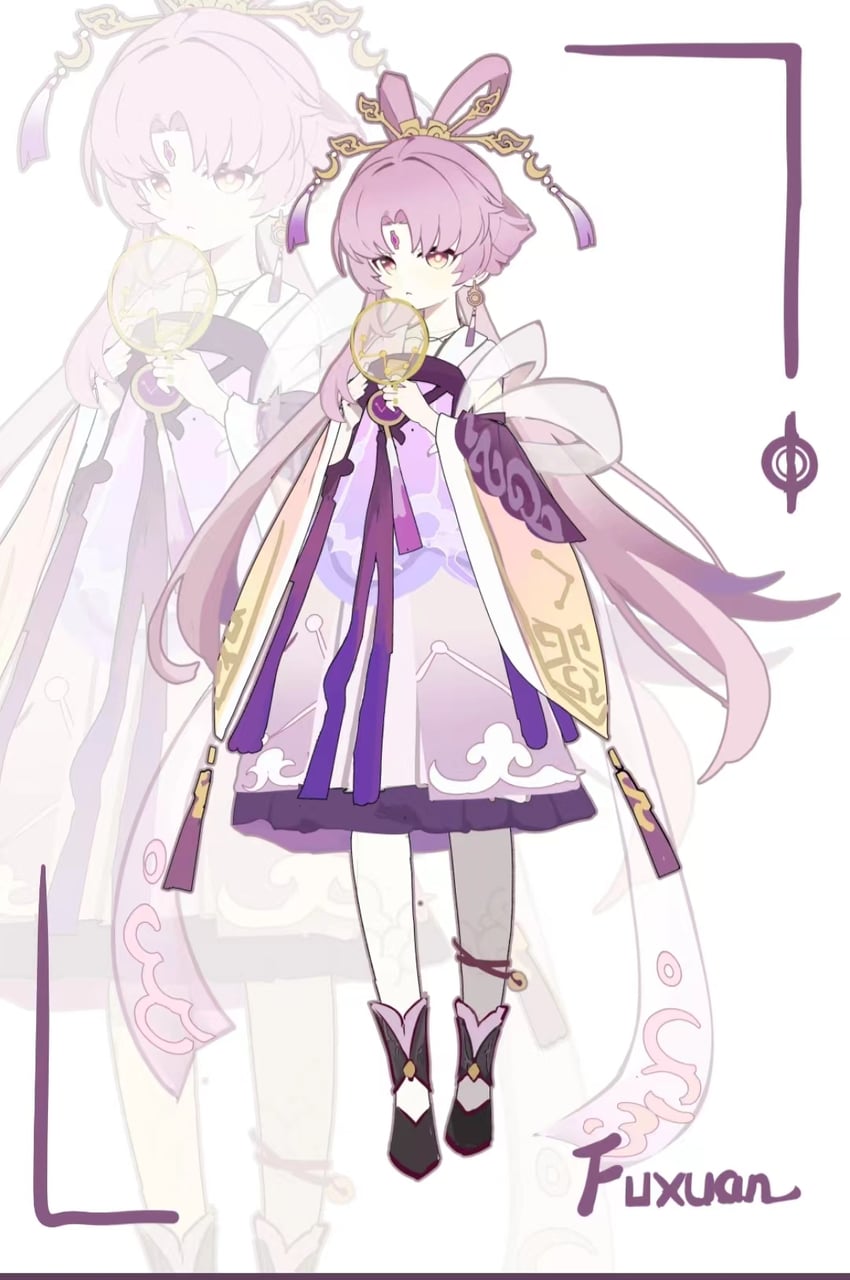 fu xuan (honkai and 1 more) drawn by zhijing_niao