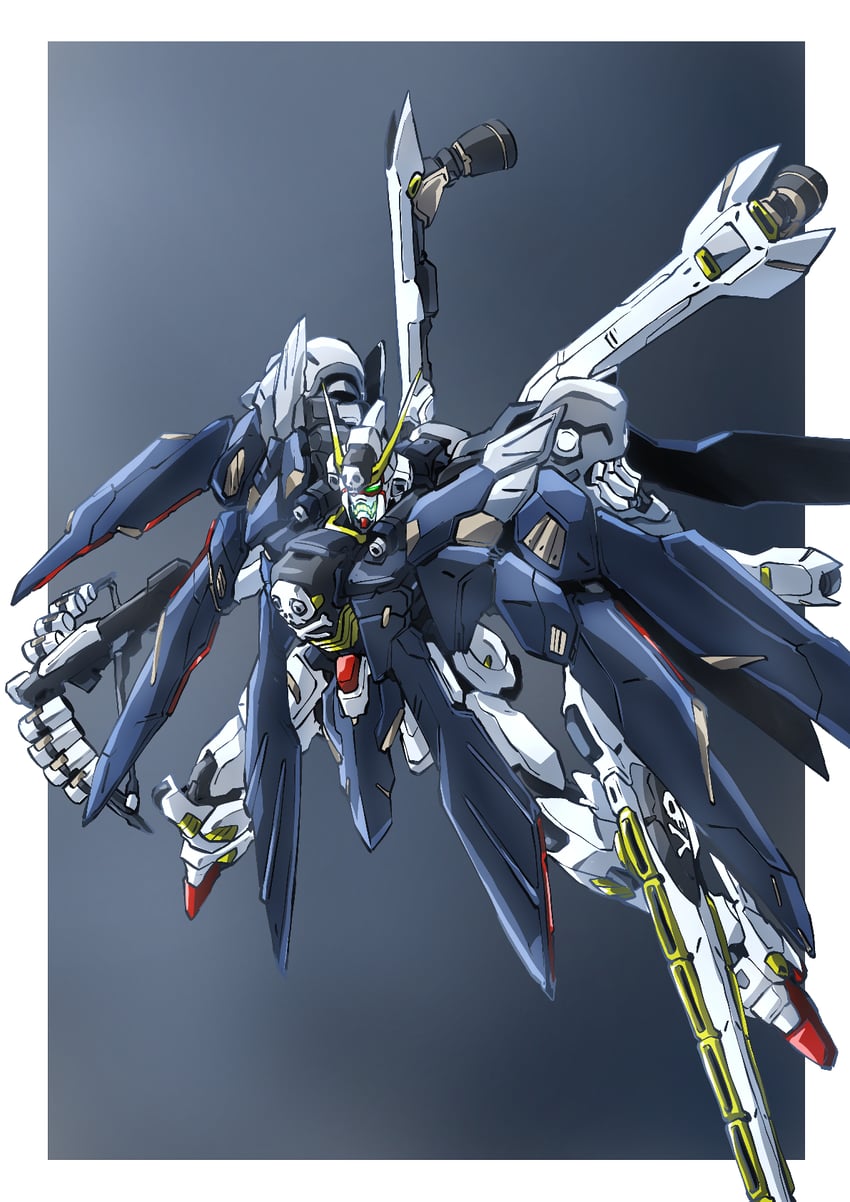 crossbone gundam x-1 and crossbone gundam x-1 full cloth (gundam and 1 more) drawn by taiga_hiroyuki