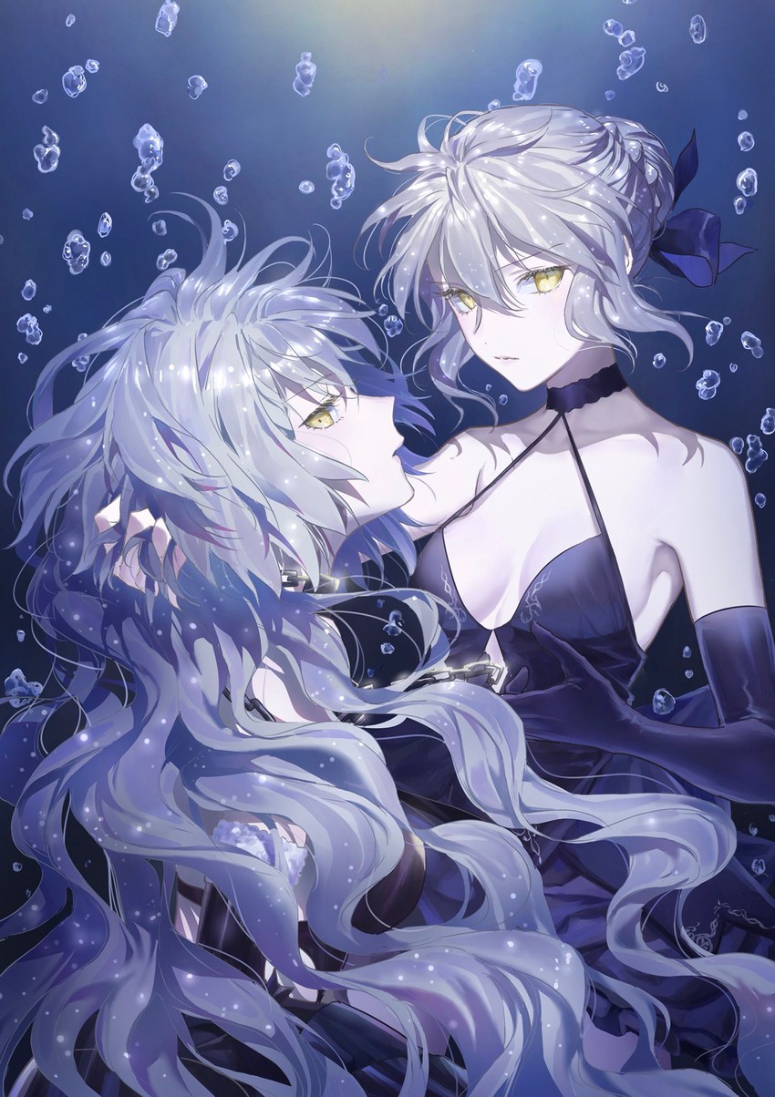 artoria pendragon, jeanne d'arc alter, and saber alter (fate and 1 more) drawn by nipi27