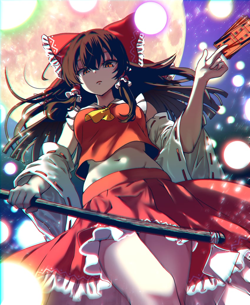 hakurei reimu (touhou) drawn by rankasei