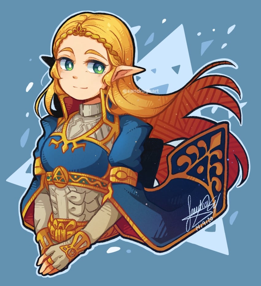 princess zelda (the legend of zelda and 1 more) drawn by sandragh