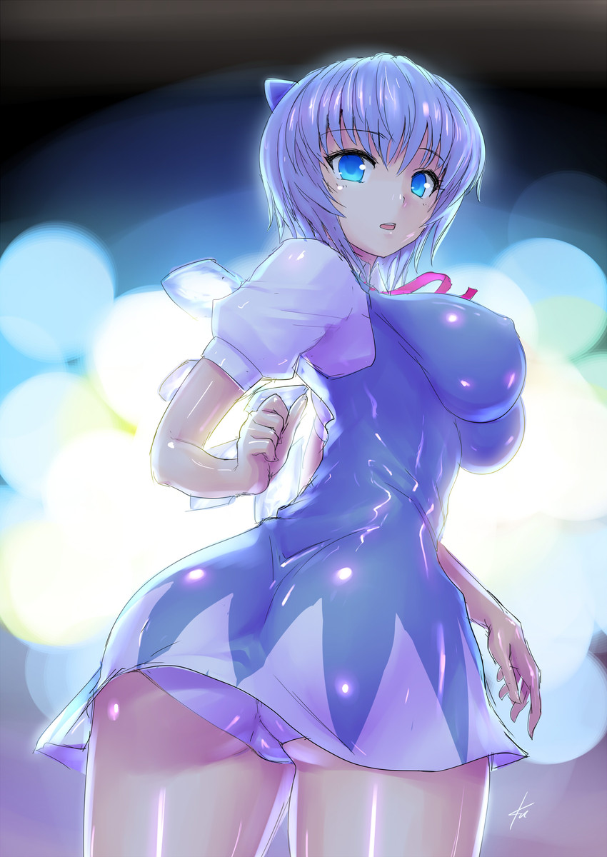 cirno (touhou) drawn by ebizome