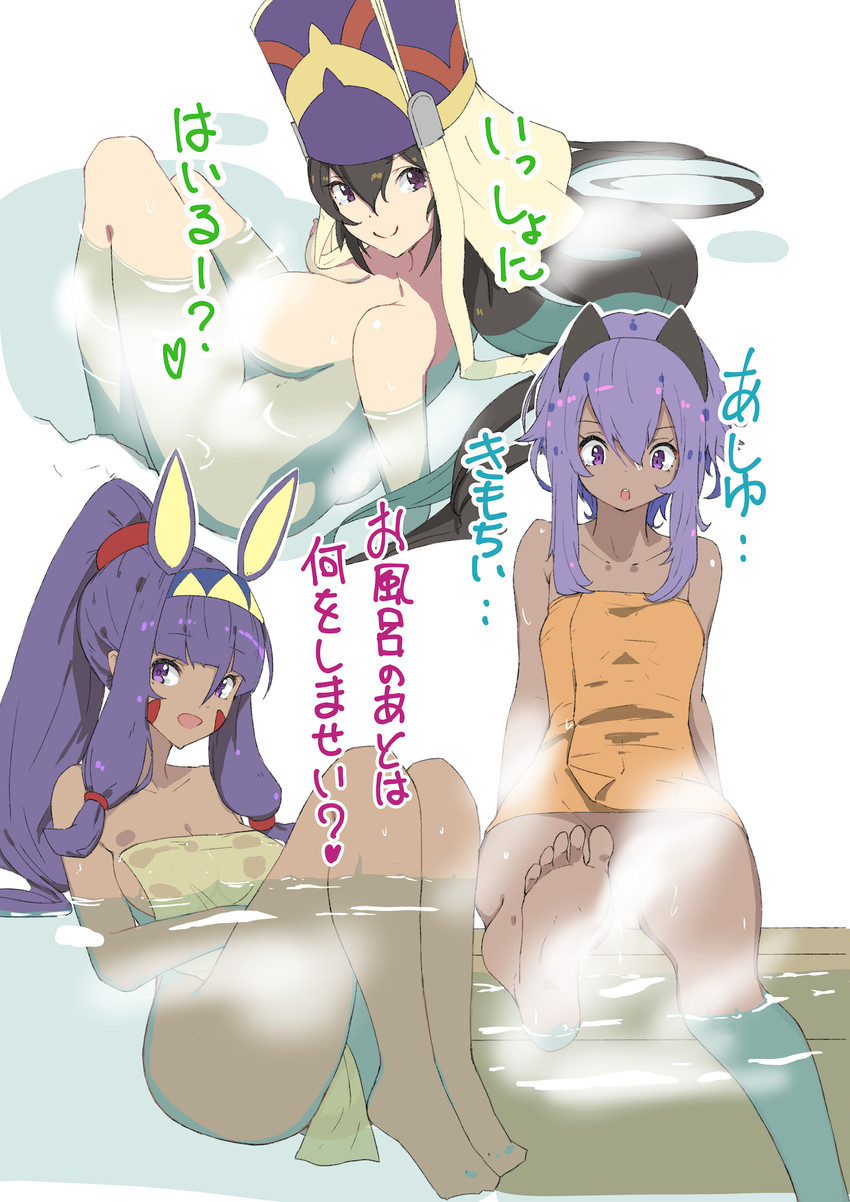 nitocris, hassan of serenity, and xuangzang sanzang (fate and 1 more) drawn by asarokuji