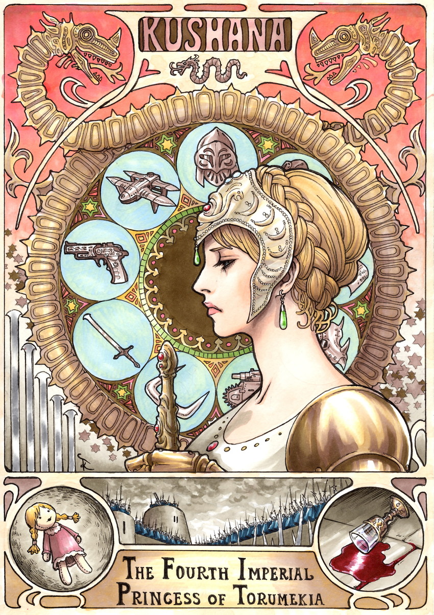 kushana (kaze no tani no nausicaa and 1 more) drawn by takumi_(marlboro)