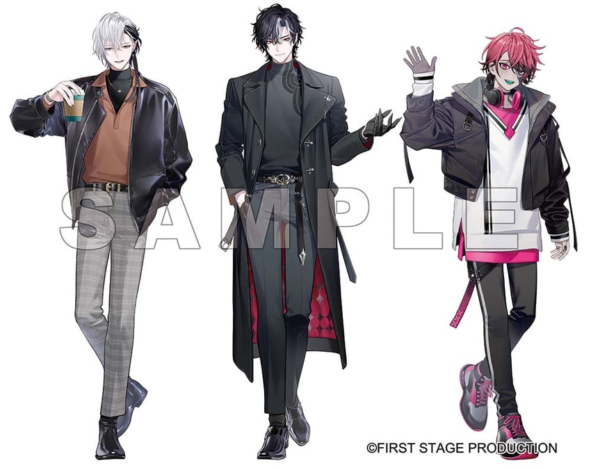 lucien lunaris, rosco graves, and cassian floros (first stage production) drawn by gr_giri