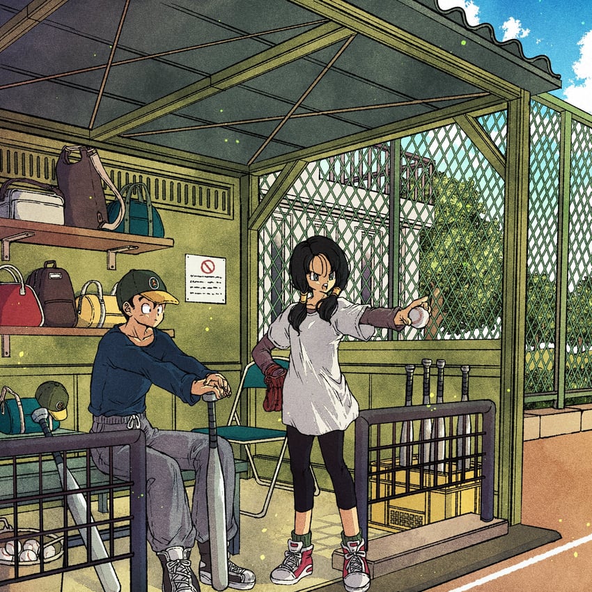 son gohan and videl (dragon ball and 1 more) drawn by toriga