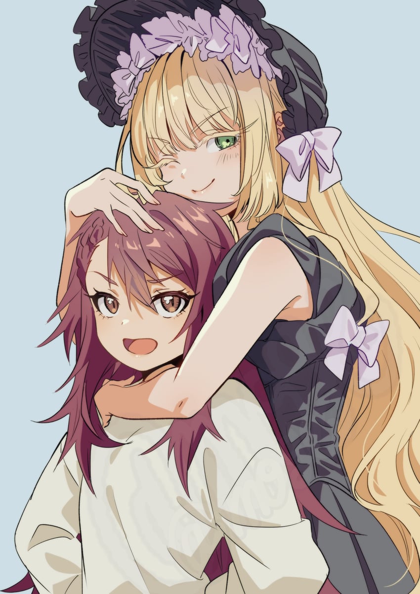 dei matsuri and tomogara saki (kimi no koto ga dai dai dai dai daisuki na 100-nin no kanojo) drawn by mado_cat02