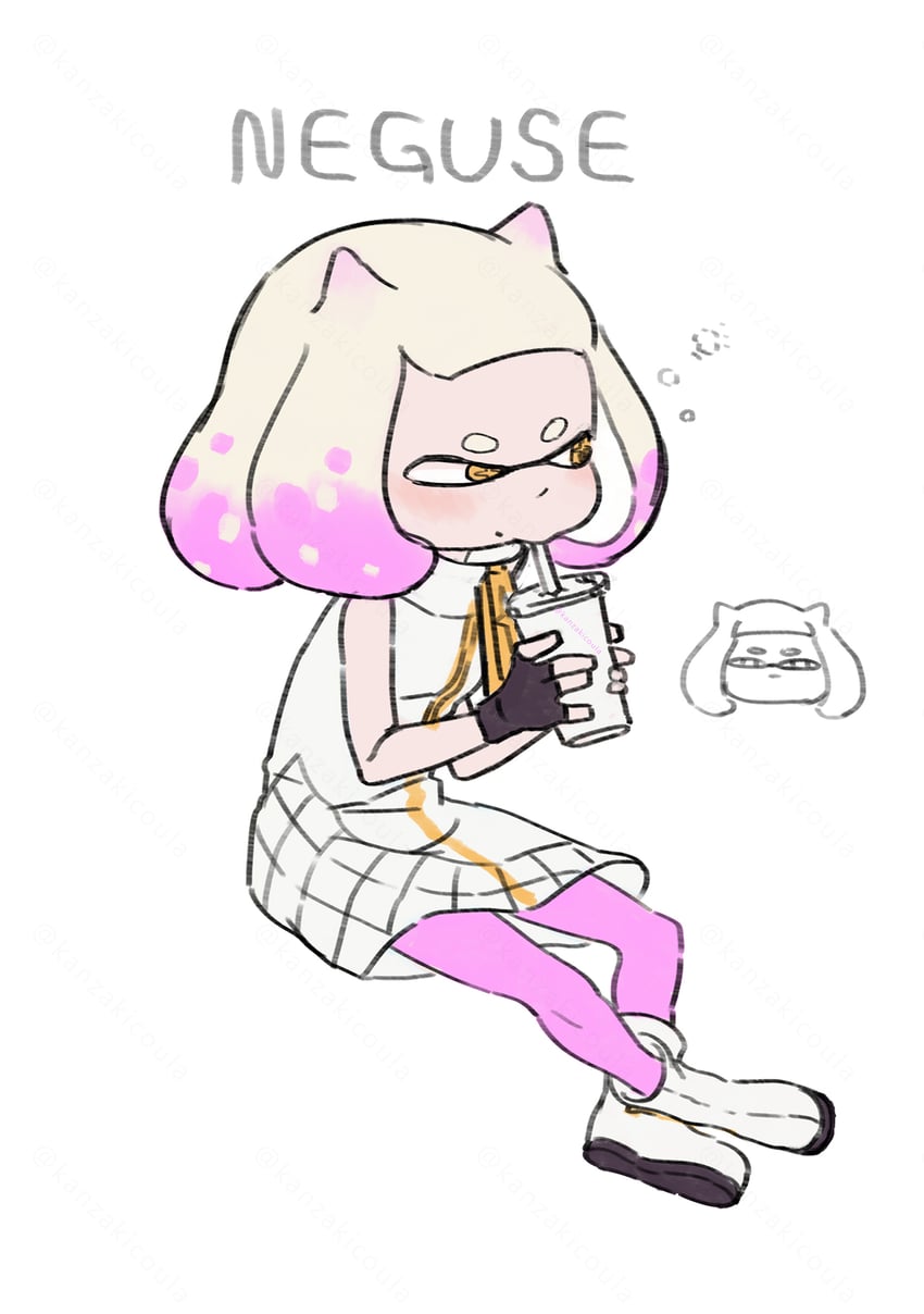 pearl (splatoon and 1 more) drawn by coula_cat