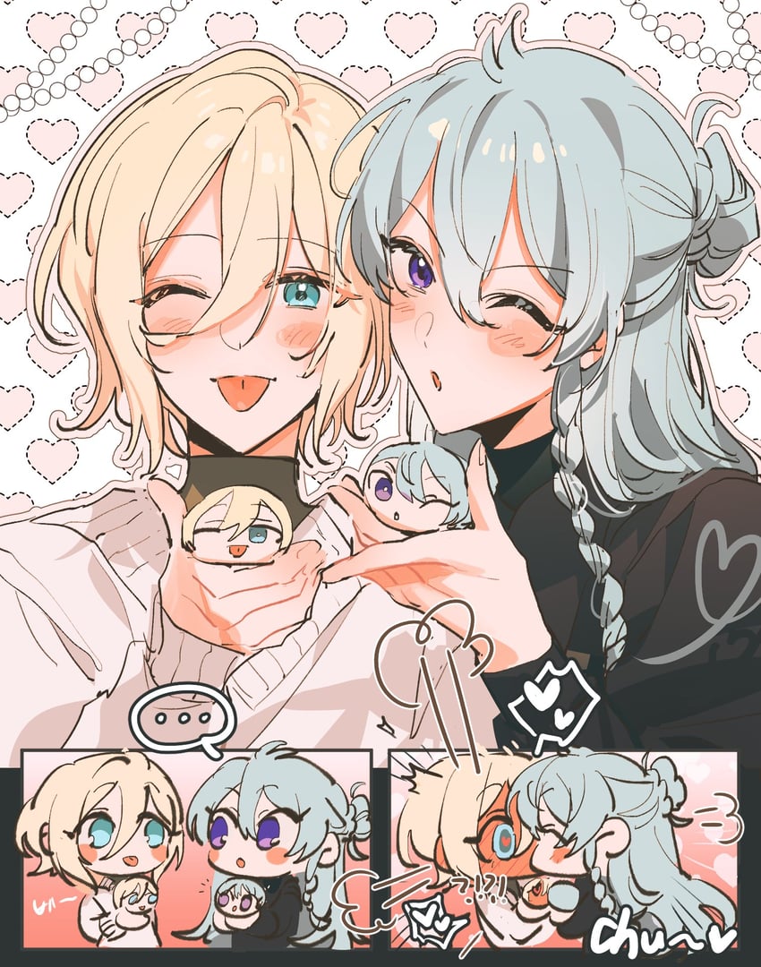 tenshouin eichi and hibiki wataru (ensemble stars!) drawn by eichi_turnr