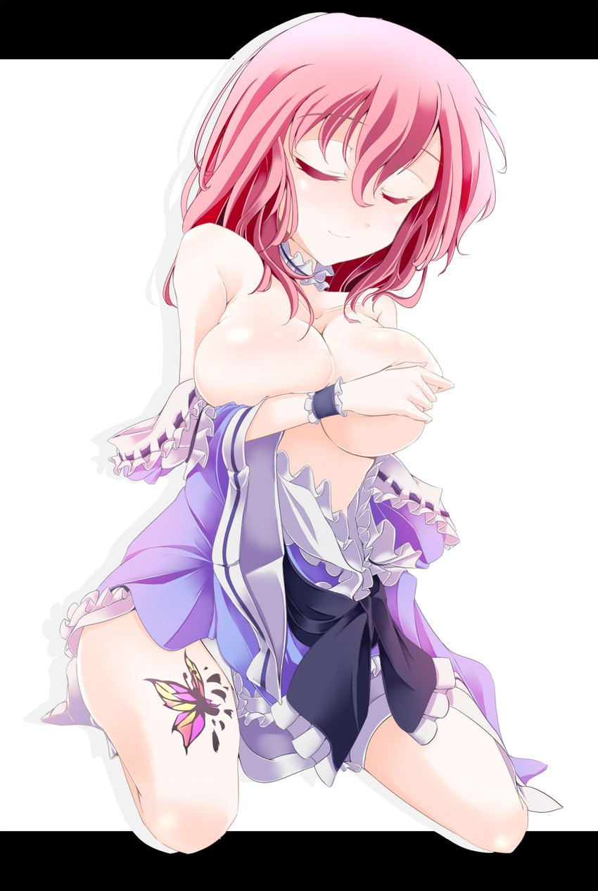saigyouji yuyuko (touhou) drawn by santa_(kaisou_hikuutei)